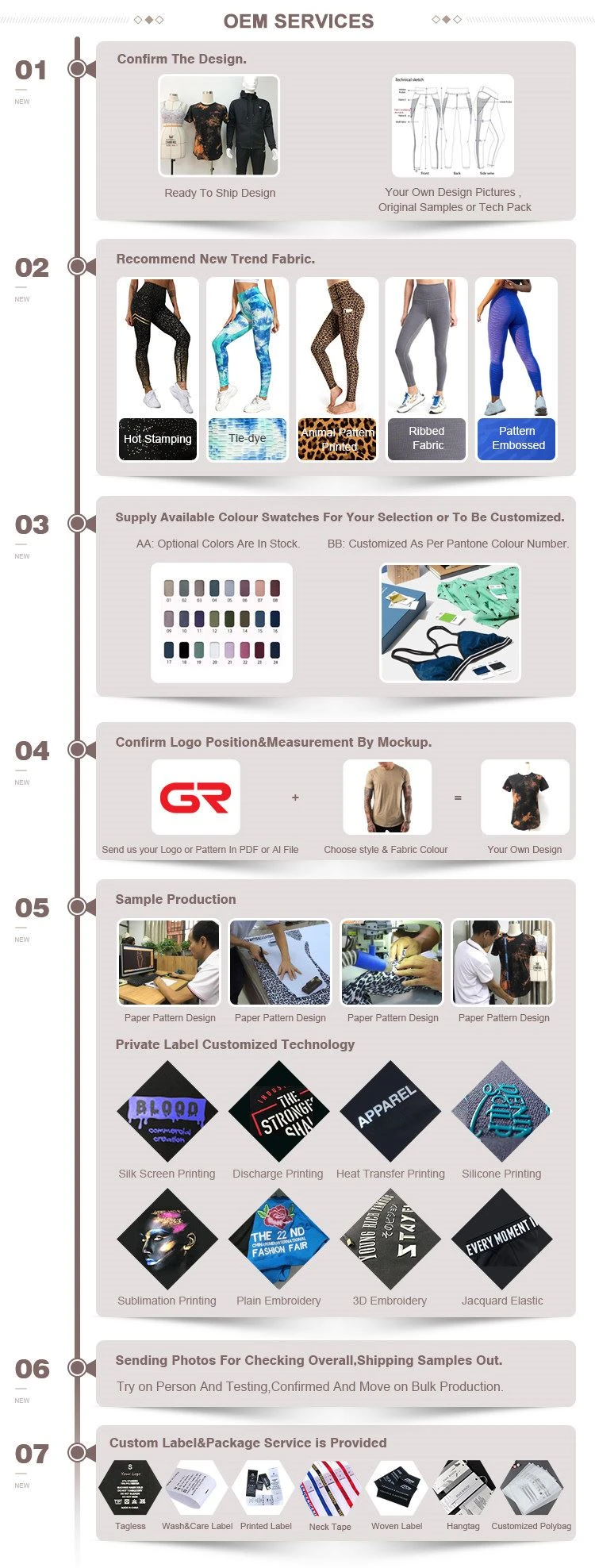 OEM service for yoga leggings